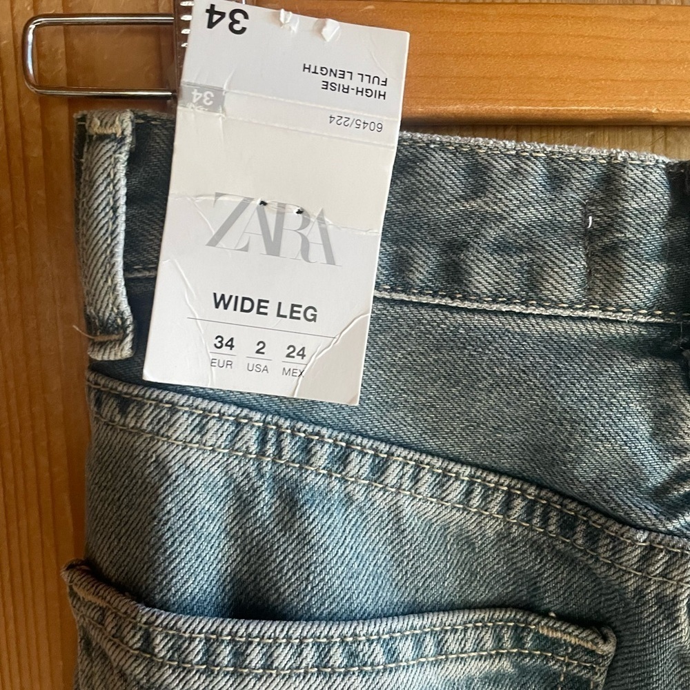 ZARA HI RISE JEANS Dirty raw hem - Picture 5 of 5